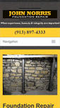 Mobile Screenshot of norrisfoundationrepair.com